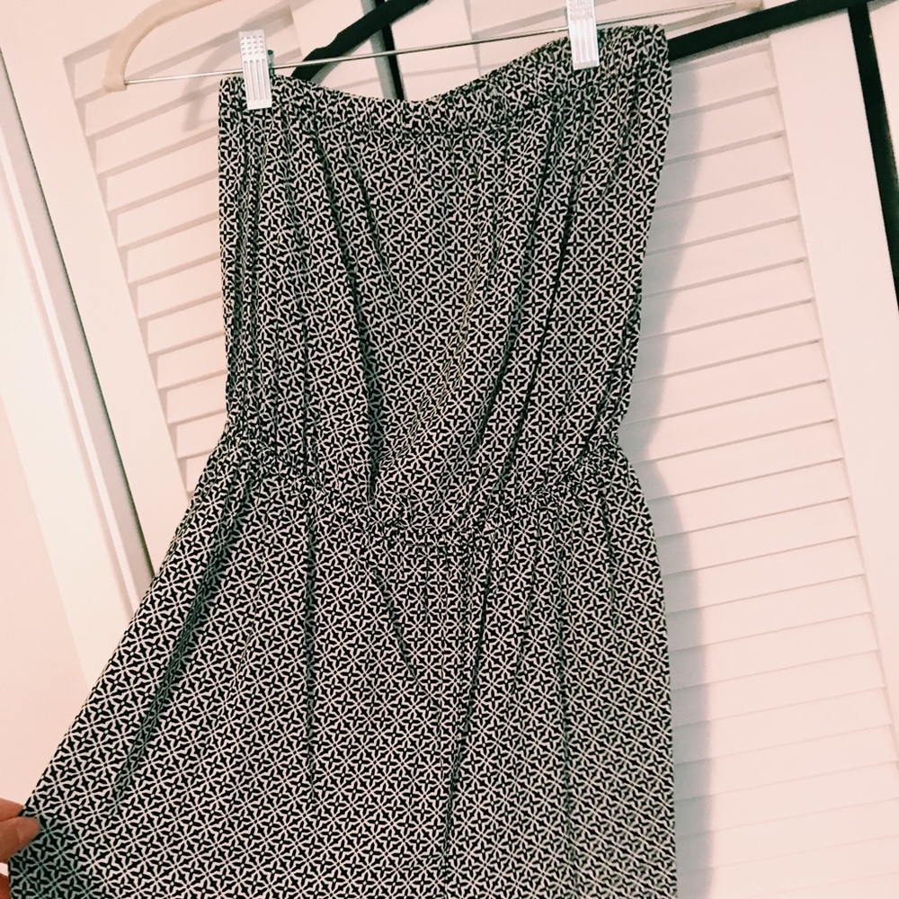 Strapless romper